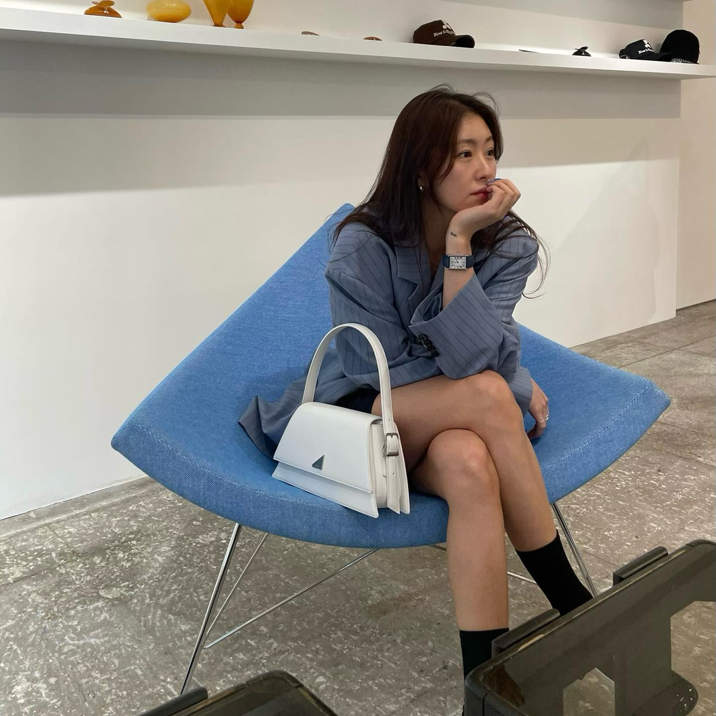 BBYB | 비비와이비 [@youzu.lee] Miu Shoulder Bag (Titanium White)